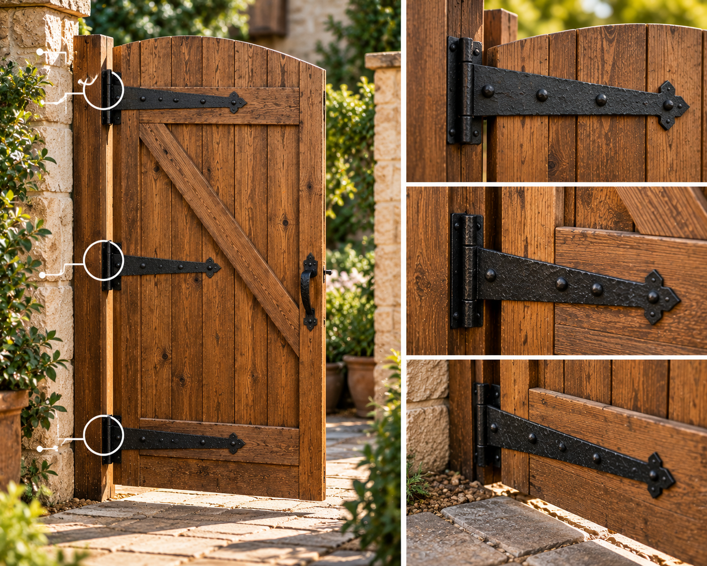 How Many Hinges Does a Gate or Door Need? (And What Size Strap Hinges to Use)