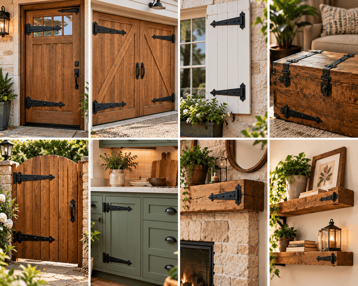 8 Ways to Use Dummy (Faux) Hinges on Doors, Gates and Garage Doors