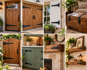 8 Ways to Use Dummy (Faux) Hinges on Doors, Gates and Garage Doors