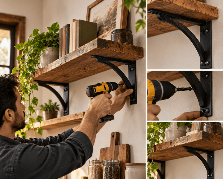 Shelf Bracket Weight Capacity and How to Install Shelf Brackets Safely