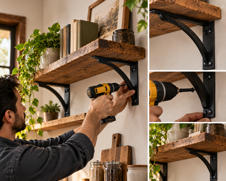 Shelf Bracket Weight Capacity and How to Install Shelf Brackets Safely
