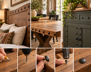 How to Add Clavos to a Headboard, Table or Cabinet (DIY Guide)
