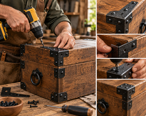 How to Install Corner Straps on a Wooden Chest or Box