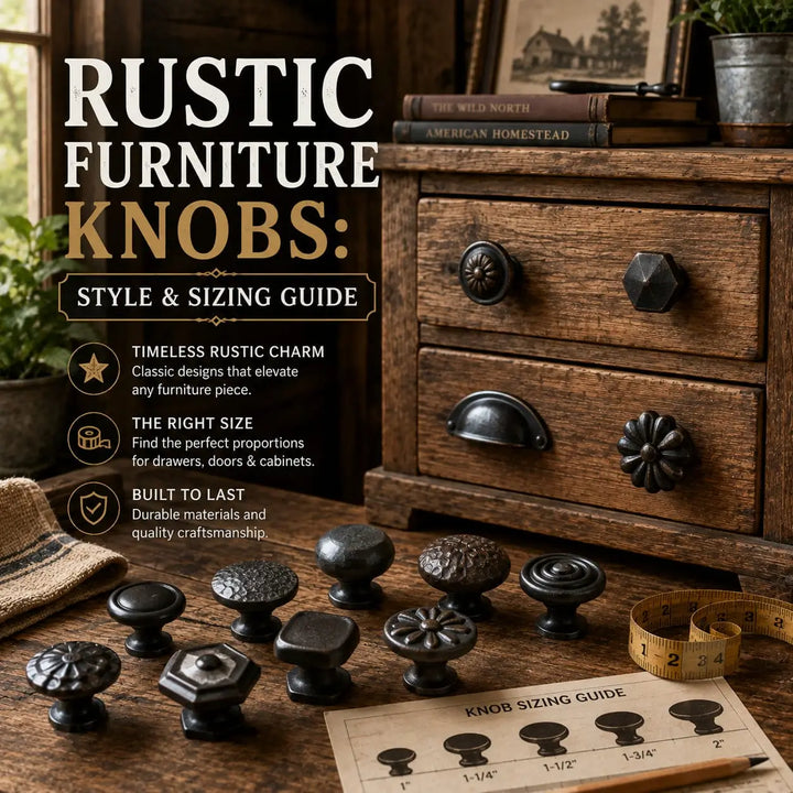 Rustic Furniture Knobs: Style & Sizing Guide