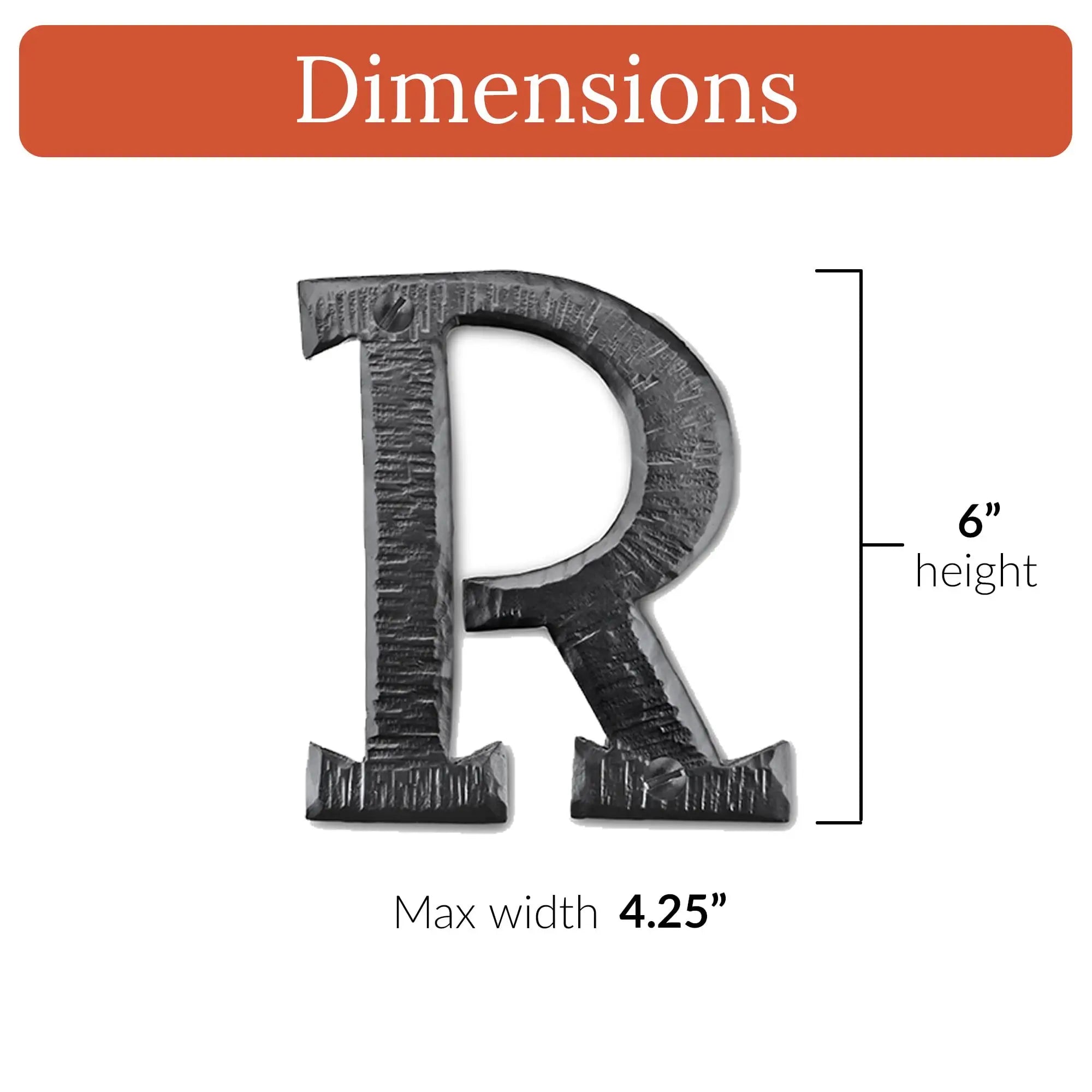 Hacienda Series | 6" House Address Mailbox Letters