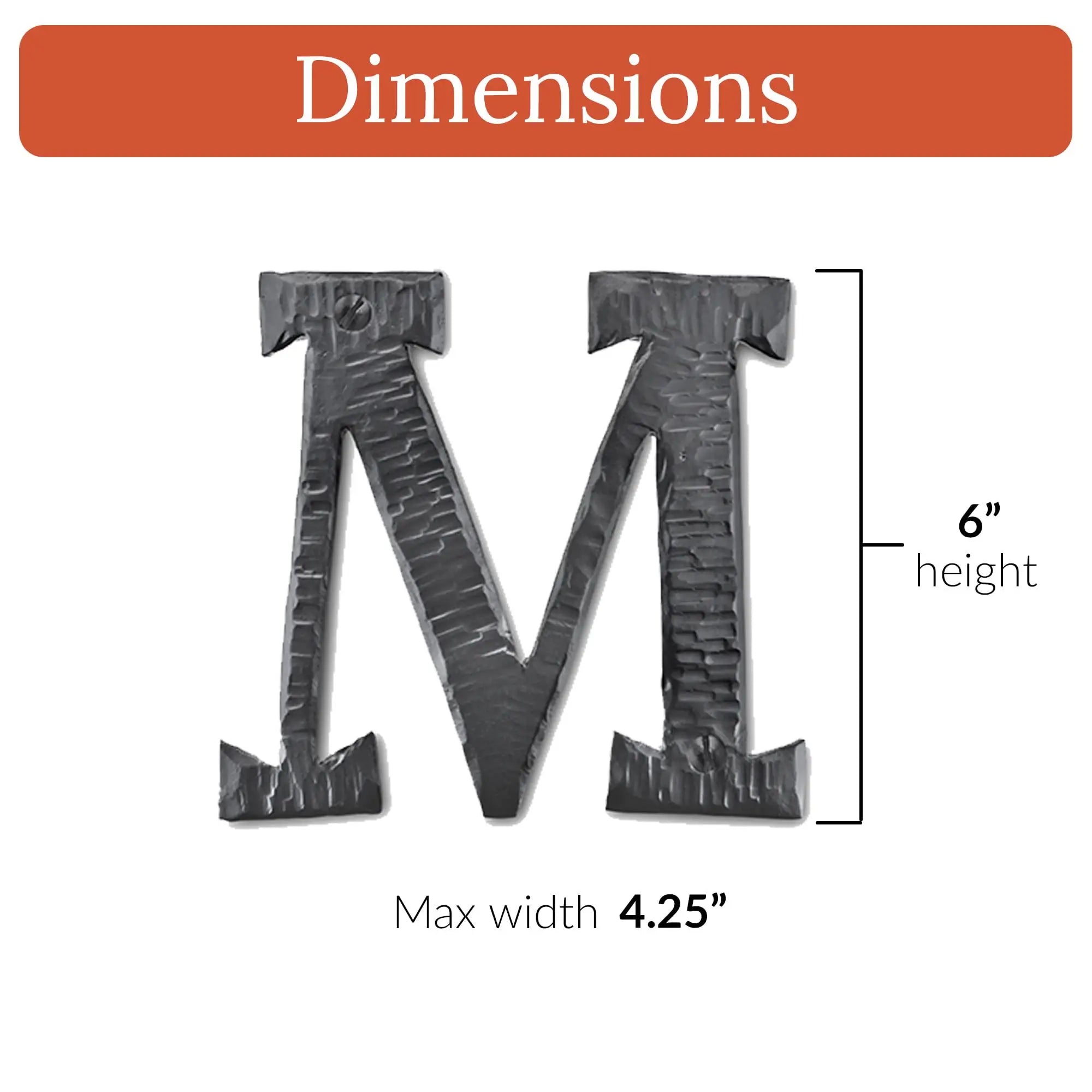 Hacienda Series | 6" House Address Mailbox Letters
