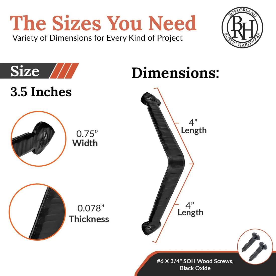 Colonial Series | 3.5" Corner Strap