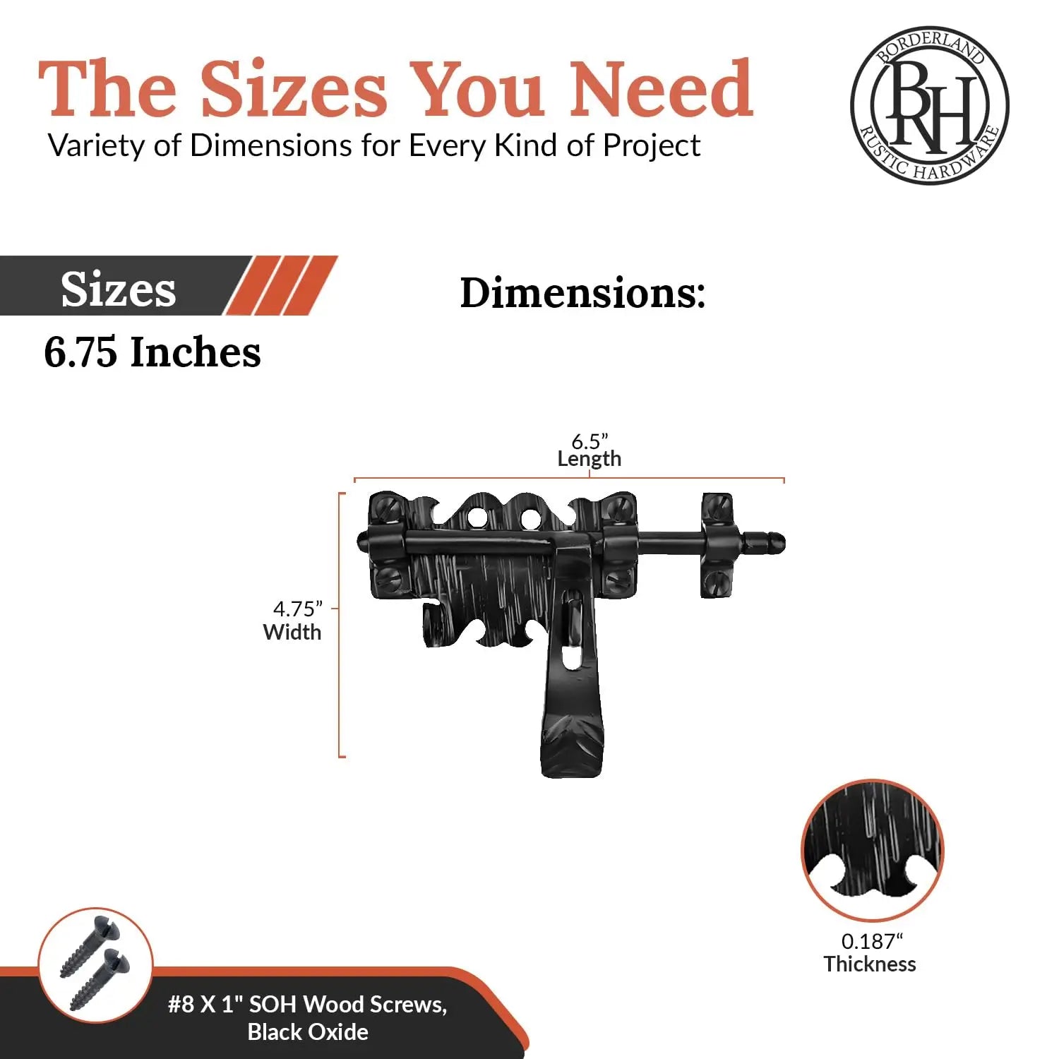 Hacienda Series | 6.75" Bolt