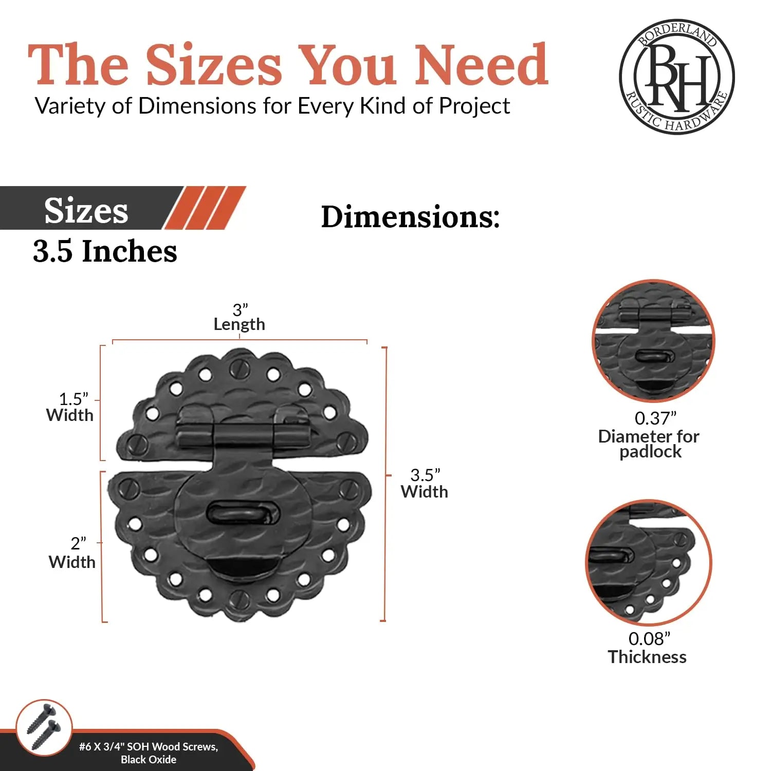 Hacienda Series | 3.5" Hasp
