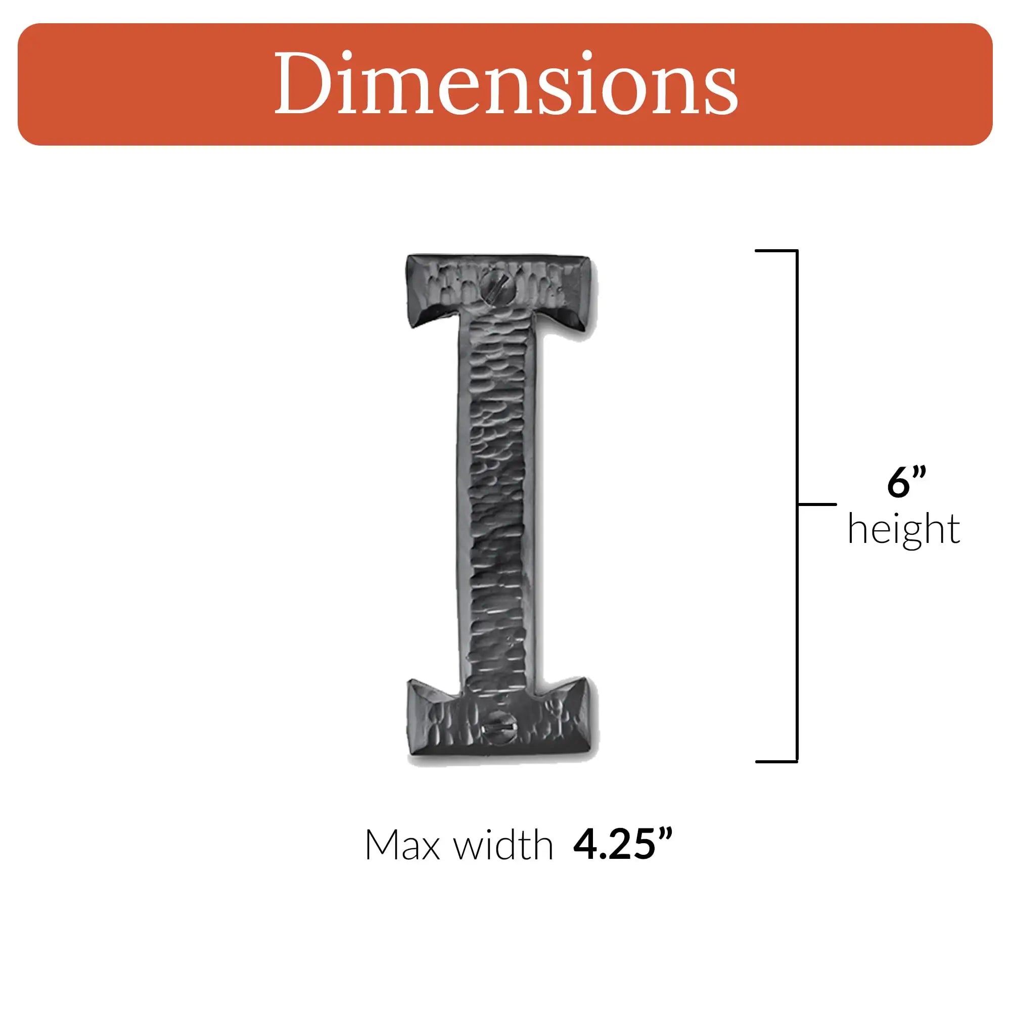 Hacienda Series | 6" House Address Mailbox Letters