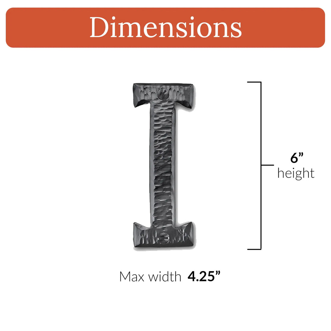 Hacienda Series | 6" House Address Mailbox Letters