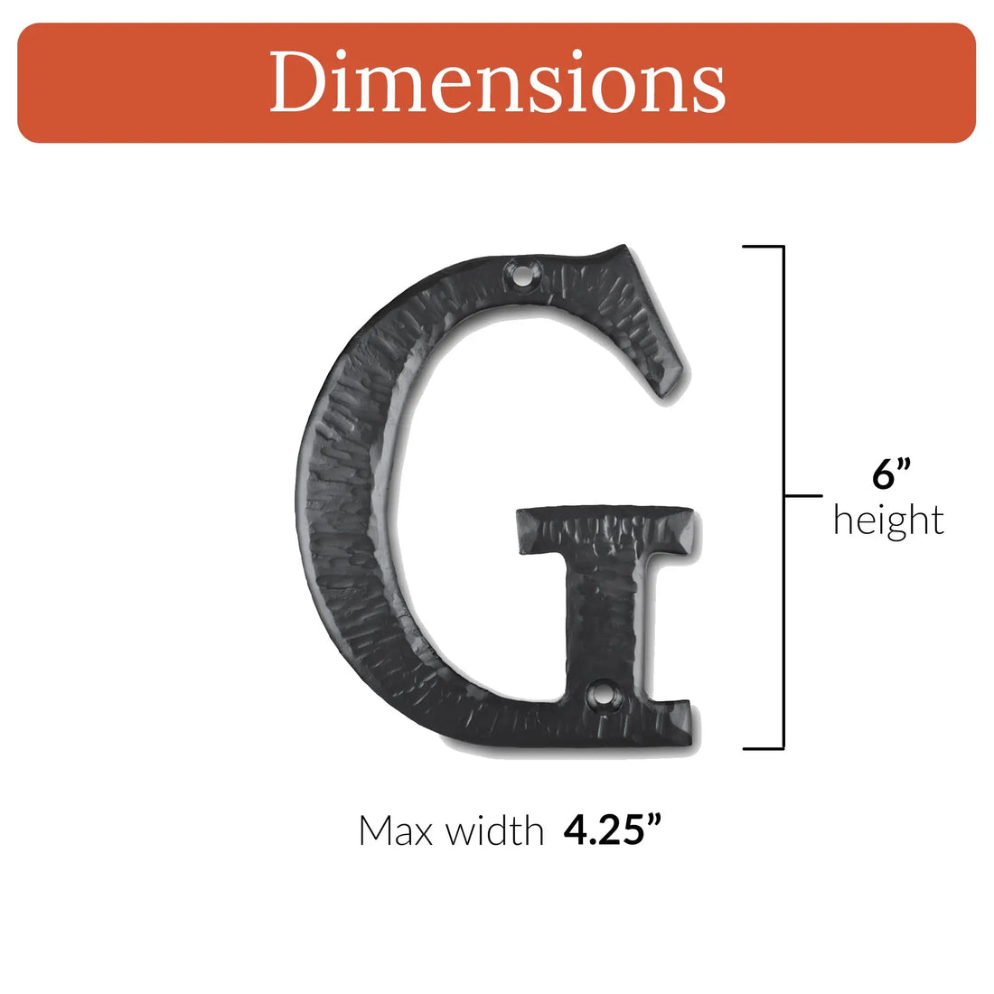 Hacienda Series | 6" House Address Mailbox Letters