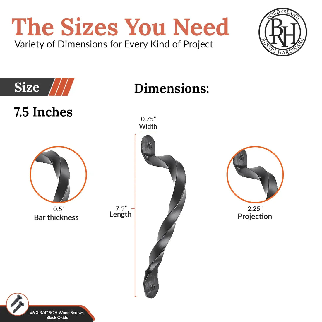 Hacienda Series | 7.5" Handle