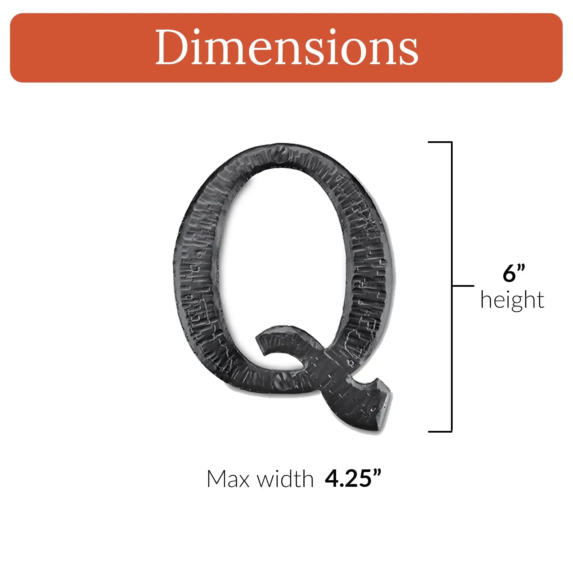 Hacienda Series | 6" House Address Mailbox Letters
