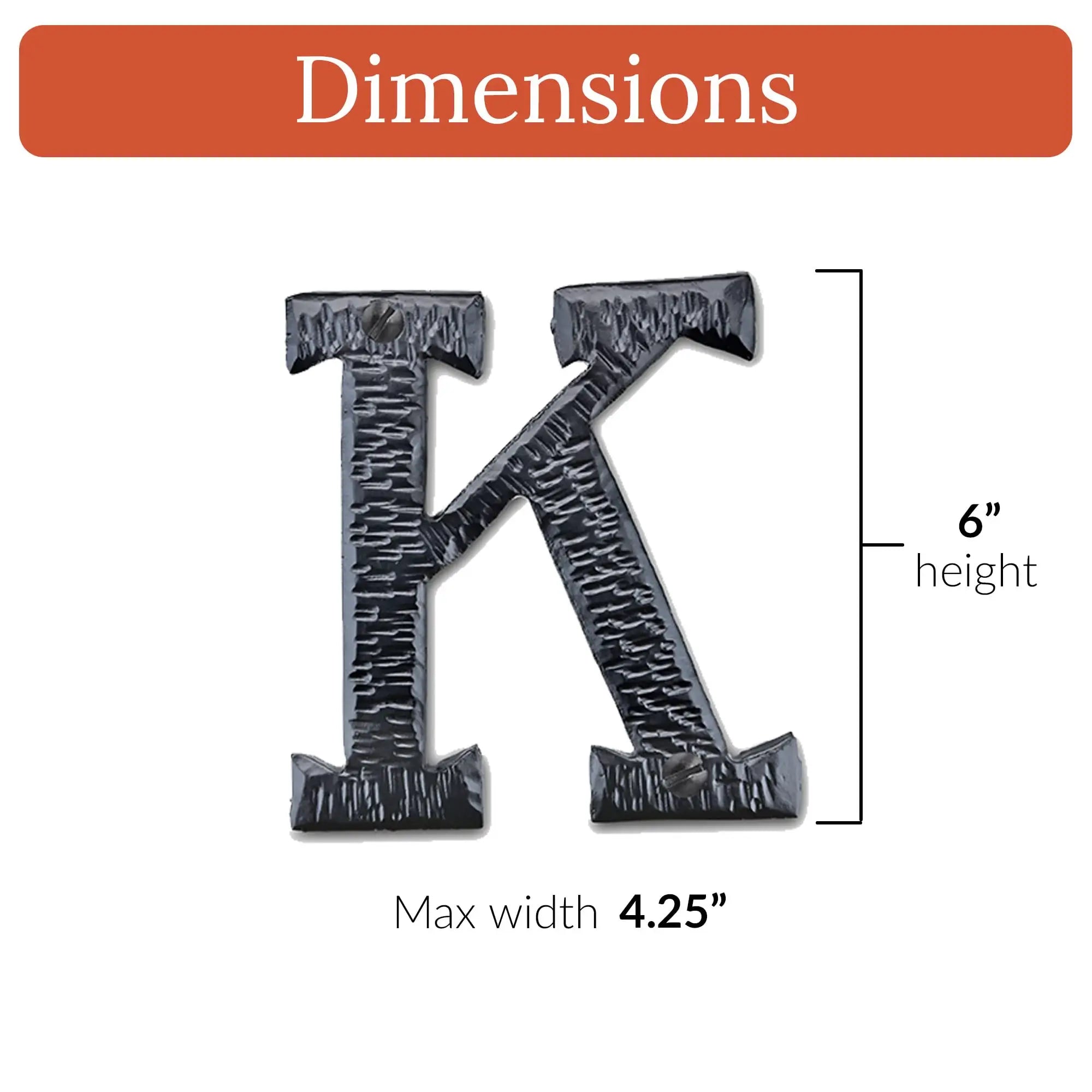 Hacienda Series | 6" House Address Mailbox Letters