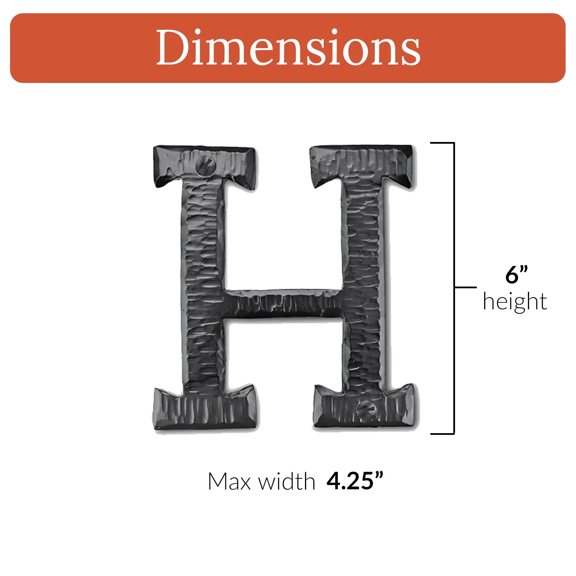 Hacienda Series | 6" House Address Mailbox Letters