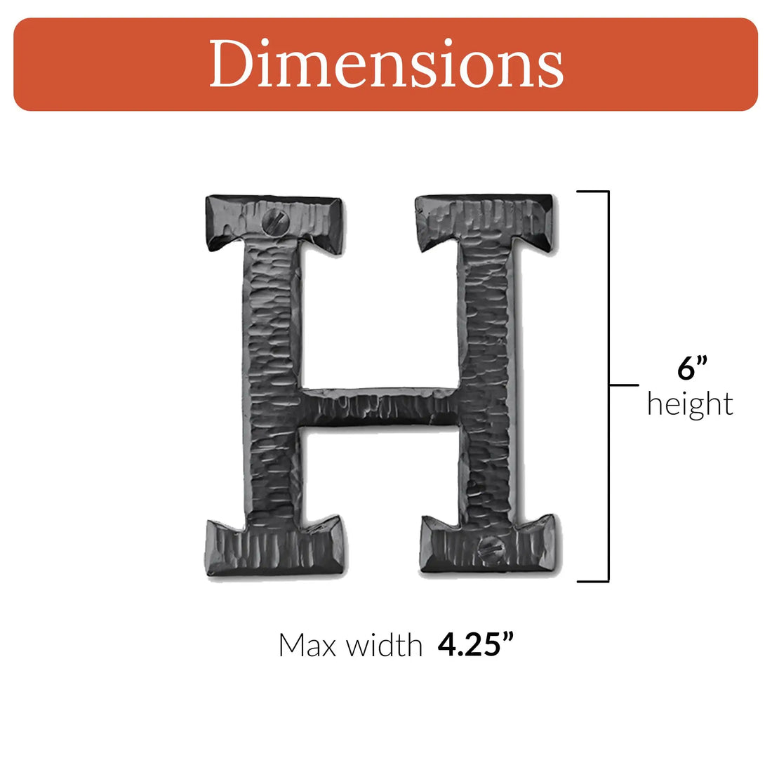 Hacienda Series | 6" House Address Mailbox Letters
