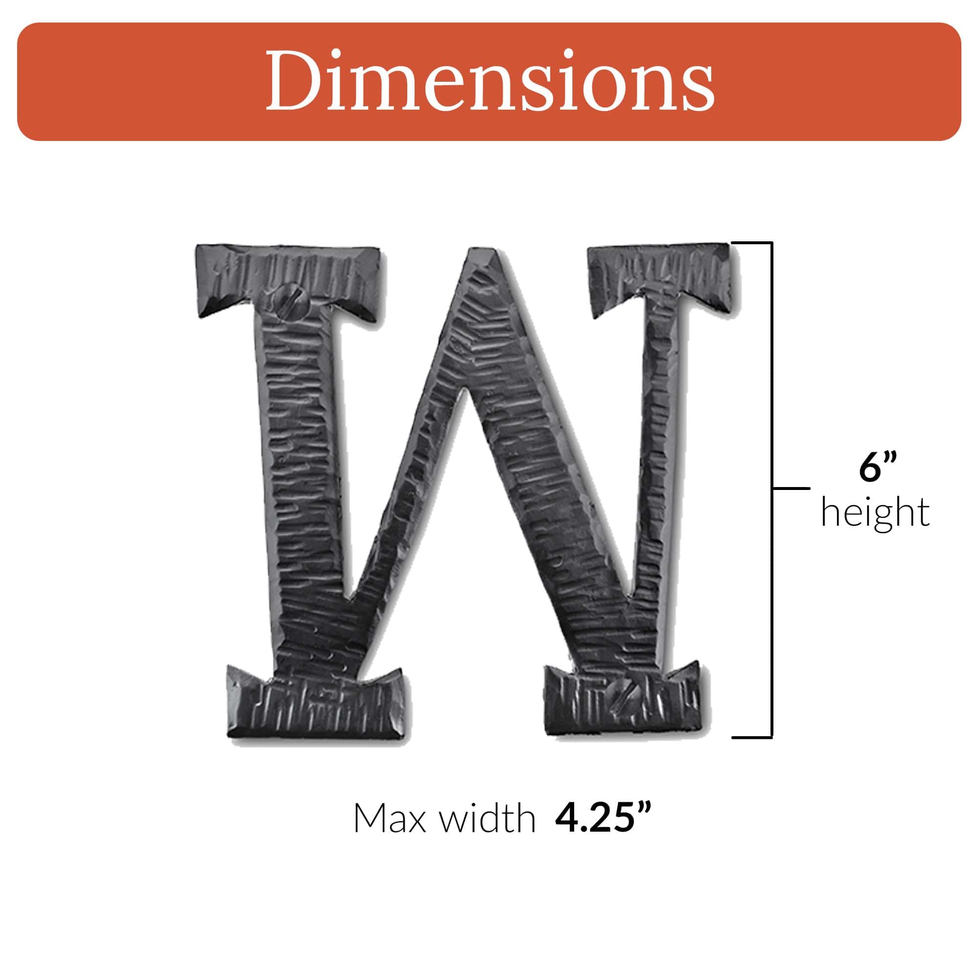 Hacienda Series | 6" House Address Mailbox Letters