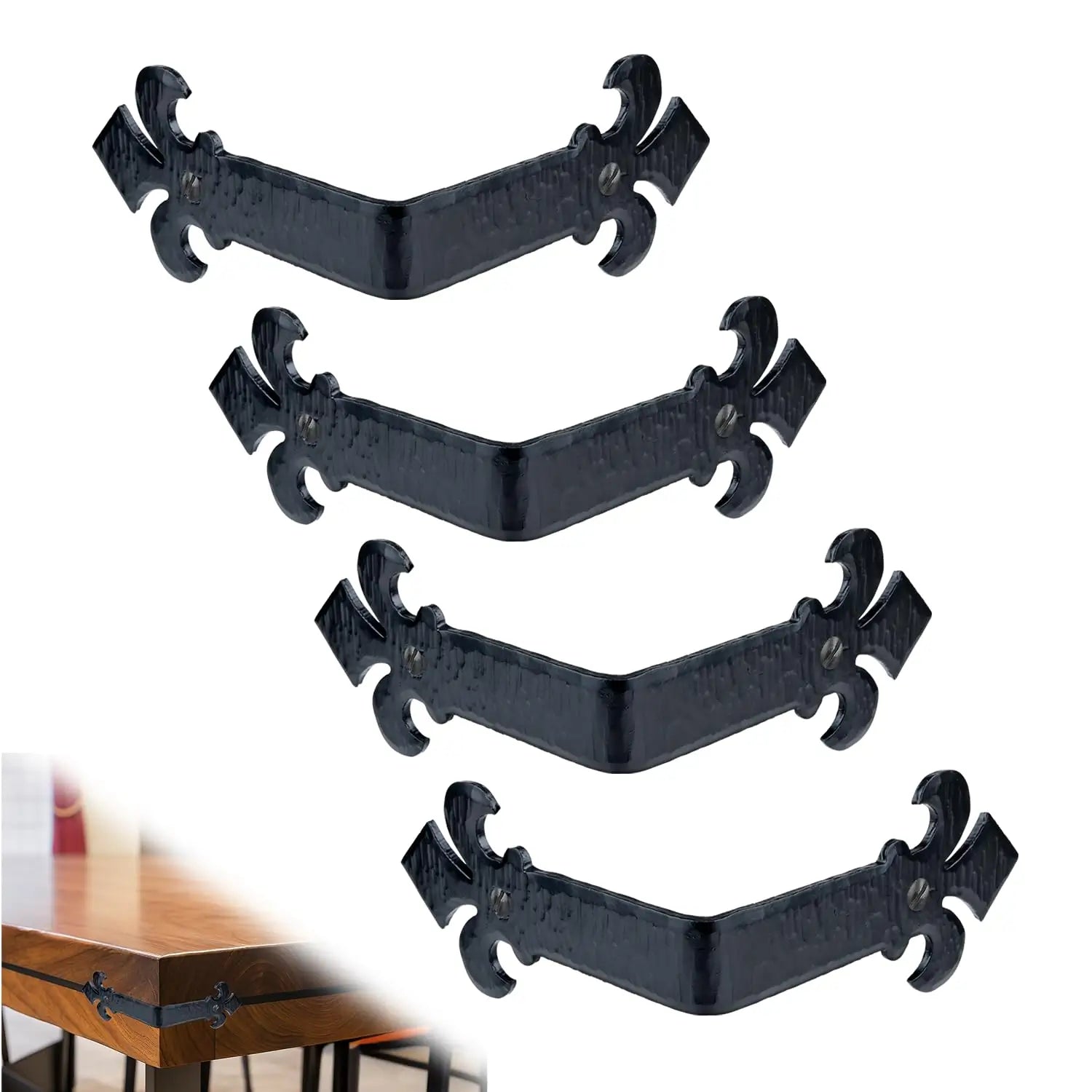 Fluer De Lis Series | 6" Corner Strap