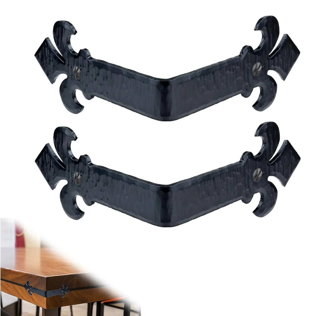 Fluer De Lis Series | 6" Corner Strap