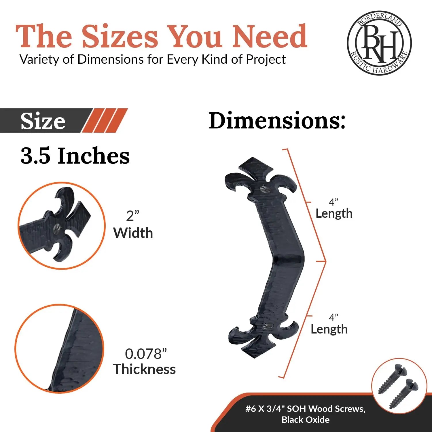 Fluer De Lis Series | 3.5" Corner Strap
