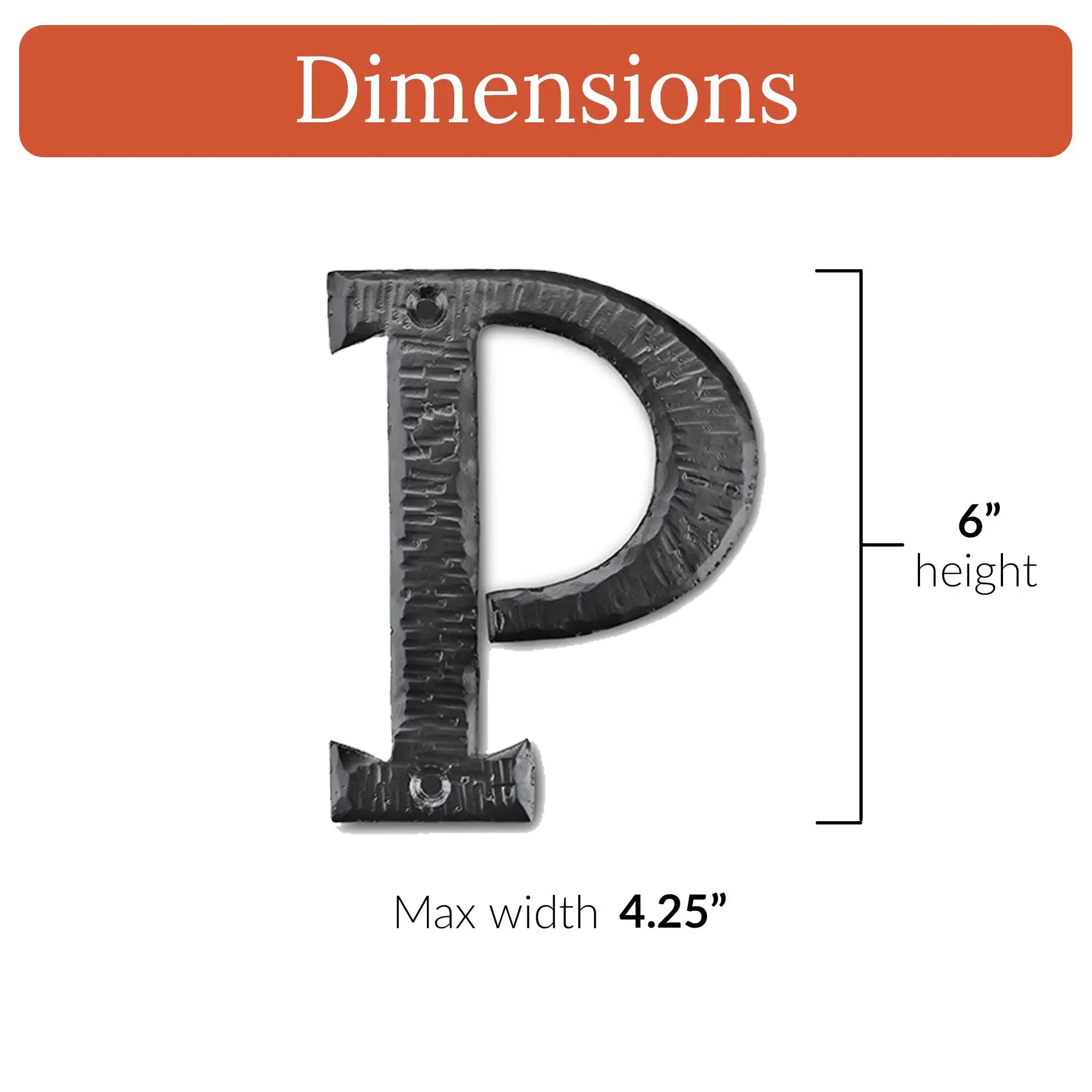 Hacienda Series | 6" House Address Mailbox Letters