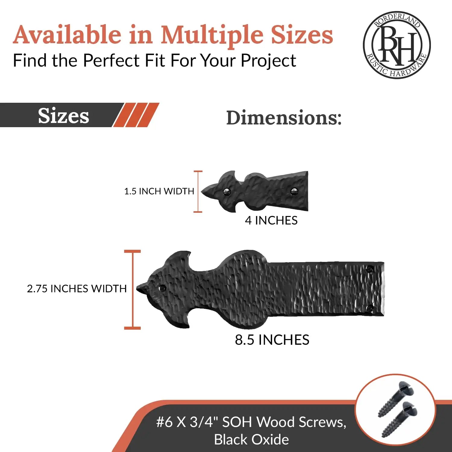 Sonora Series | 4" Faux Hinge Strap