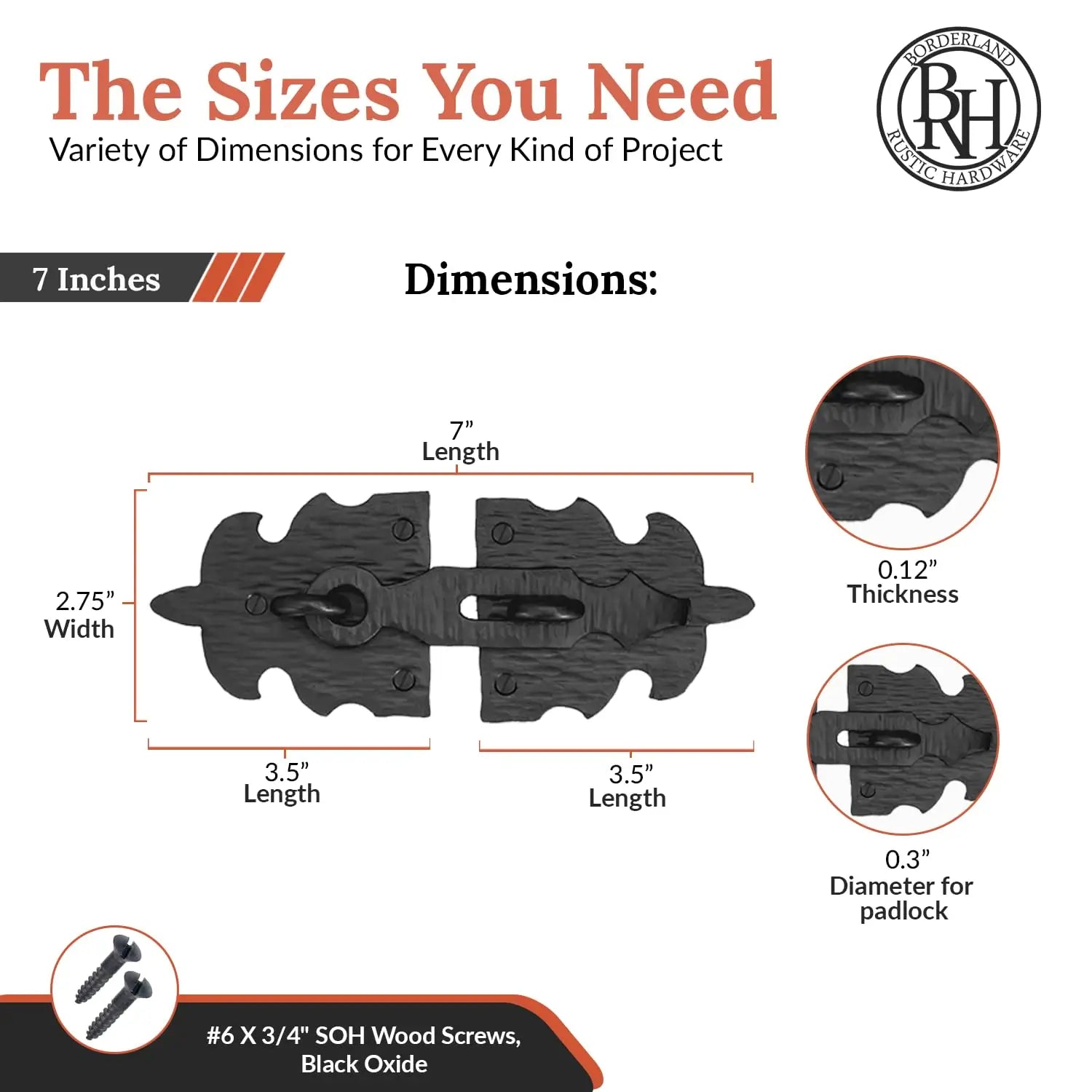 Sonora Series | 7" Hasp
