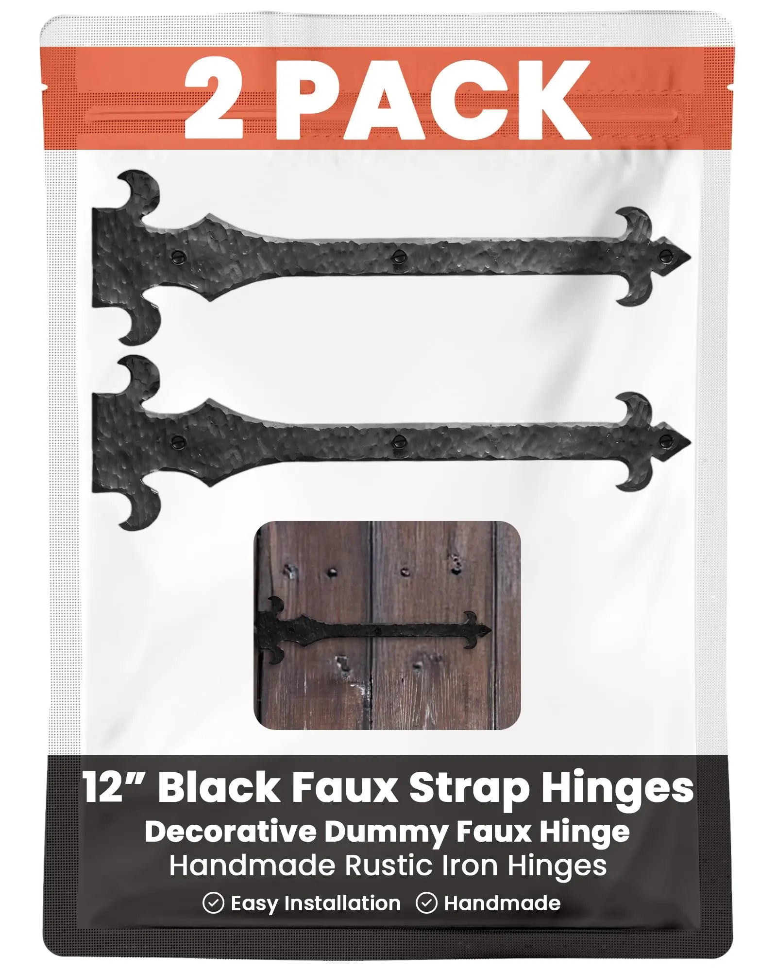 Nouvelle Fluer De Lis Series | Faux Hinge Strap