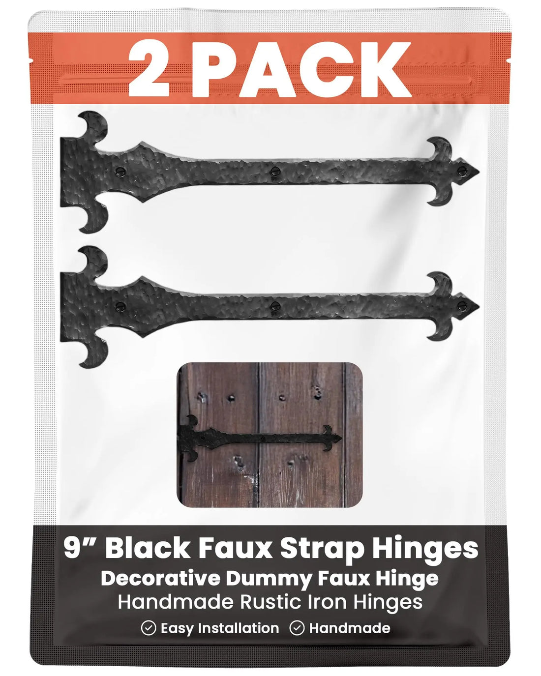 Nouvelle Fluer De Lis Series | Faux Hinge Strap