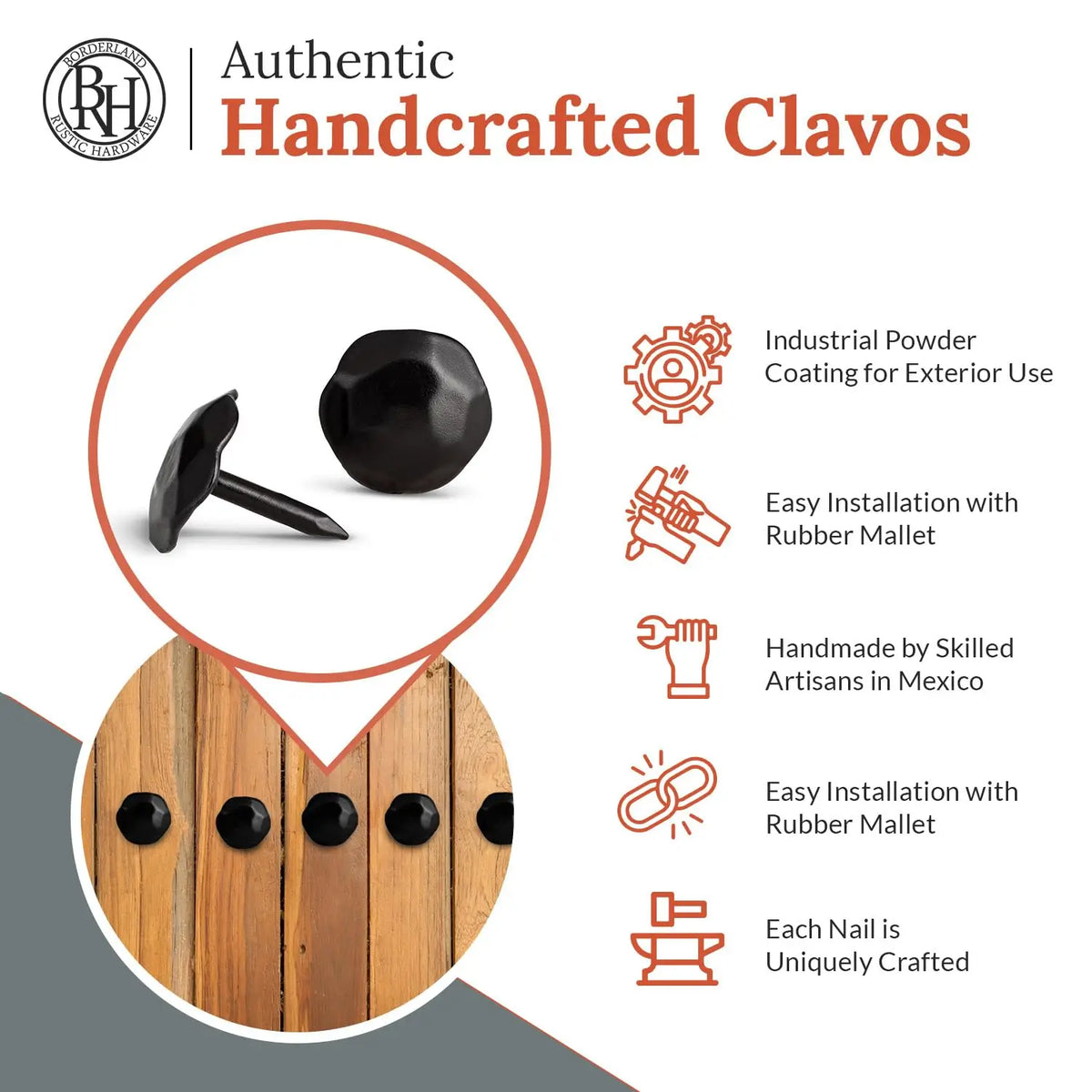 Artisan Series | 0.75" Round Decorative Nails &amp; Clavos
