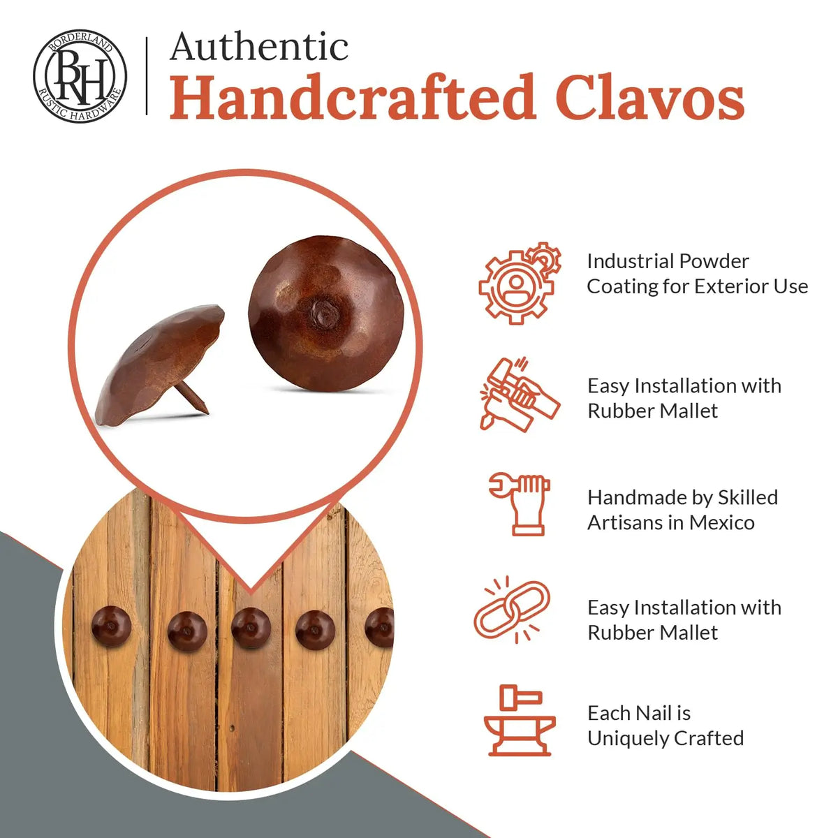 Artisan Series | 2" Round Decorative Nails &amp; Clavos