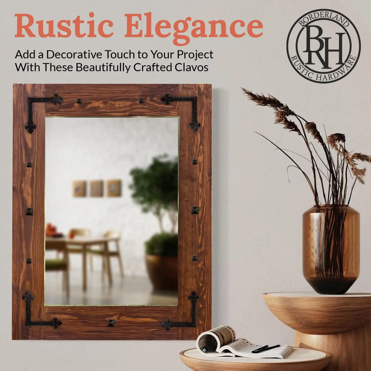 Barn Door Series | 2" Square Pyramid Decorative Nails &amp; Clavos