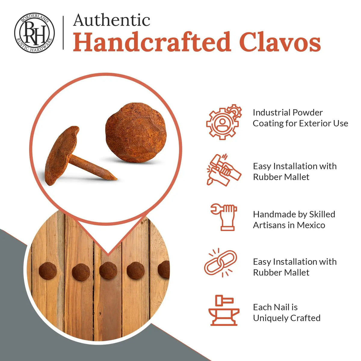 Artisan Series | 0.75" Round Decorative Nails &amp; Clavos