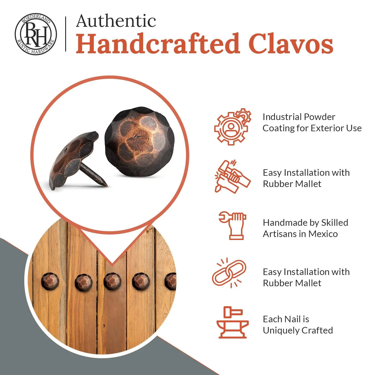 Artisan Series | 1.25" Round Decorative Nails &amp; Clavos