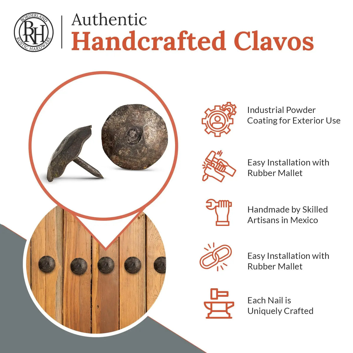 Artisan Series | 1.25" Round Decorative Nails &amp; Clavos