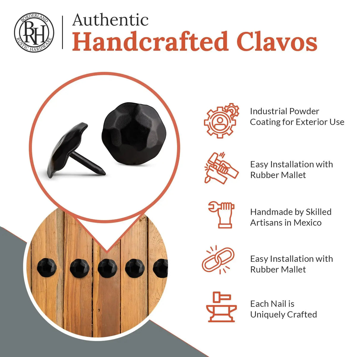 Artisan Series | 1" Round Decorative Nails &amp; Clavos