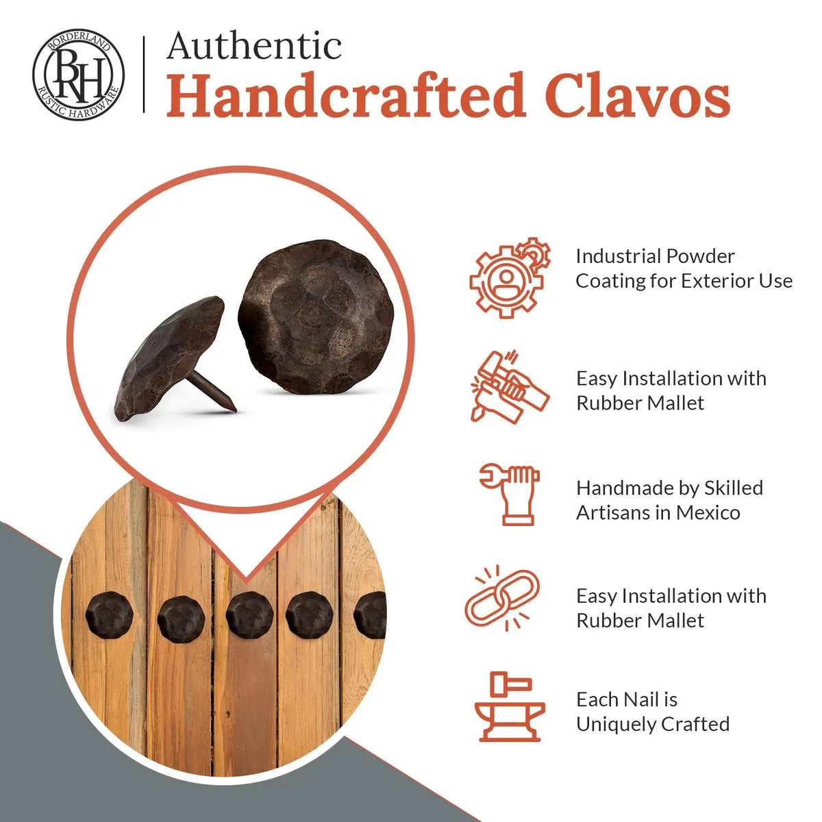 Artisan Series | 1.5" Round Decorative Nails &amp; Clavos
