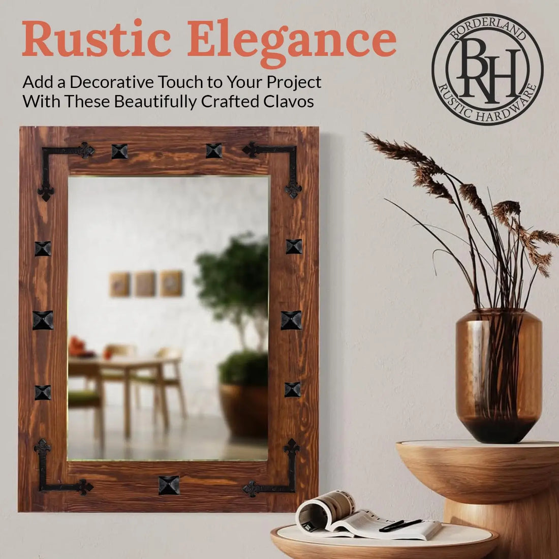 Barn Door Series | 1.5" Square Pyramid Decorative Nails & Clavos