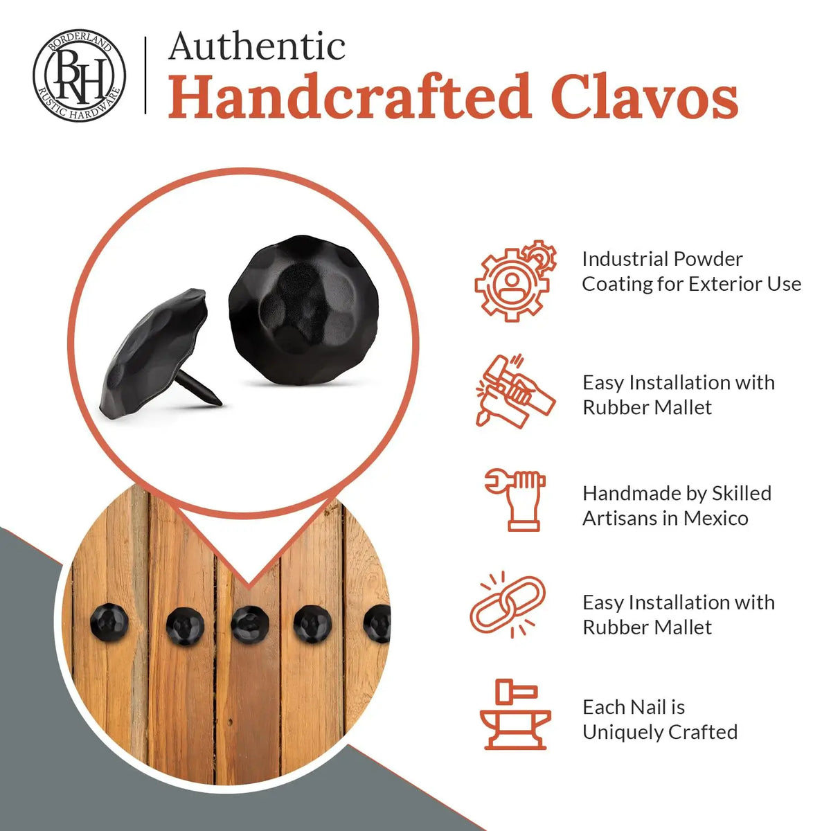 Artisan Series | 1.5" Round Decorative Nails &amp; Clavos