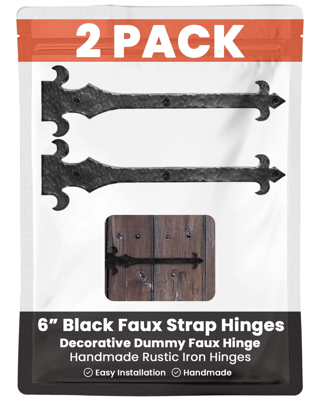 Nouvelle Fluer De Lis Series | Faux Hinge Strap