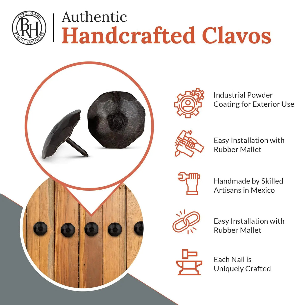 Artisan Series | 1.5" Round Decorative Nails &amp; Clavos