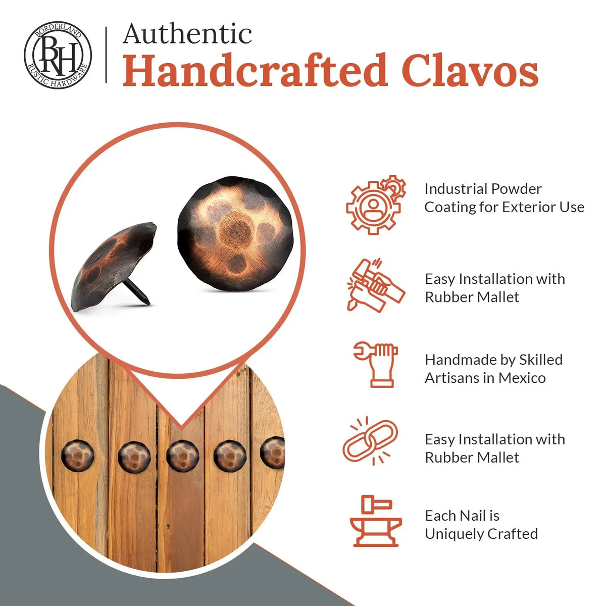 Artisan Series | 2" Round Decorative Nails &amp; Clavos