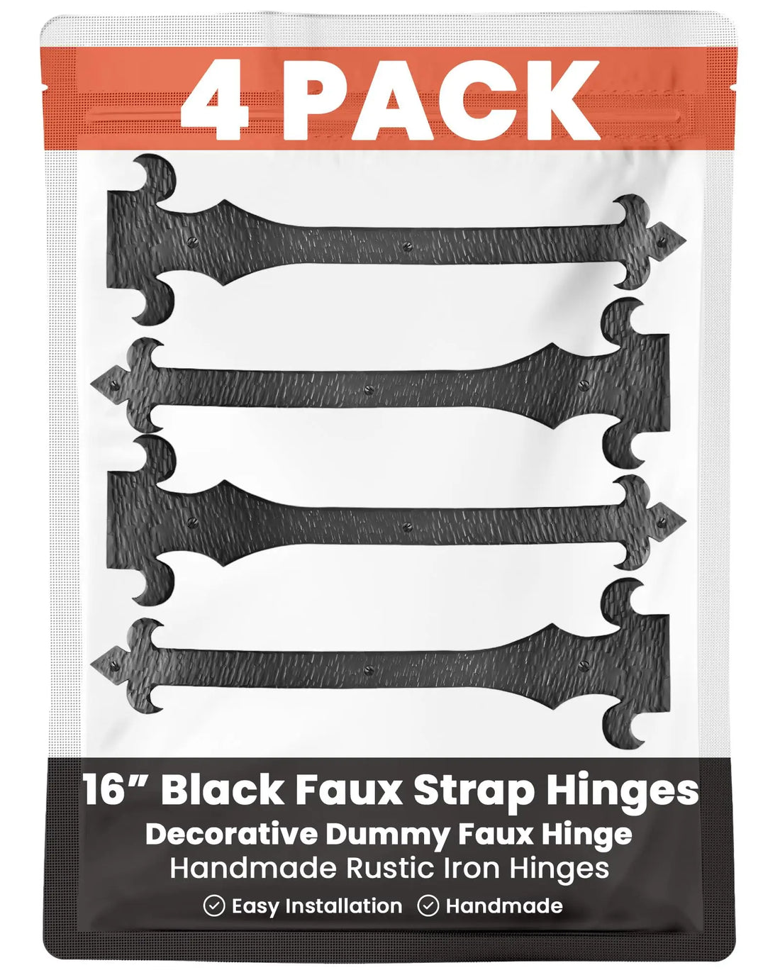 Nouvelle Fluer De Lis Series | Faux Hinge Strap