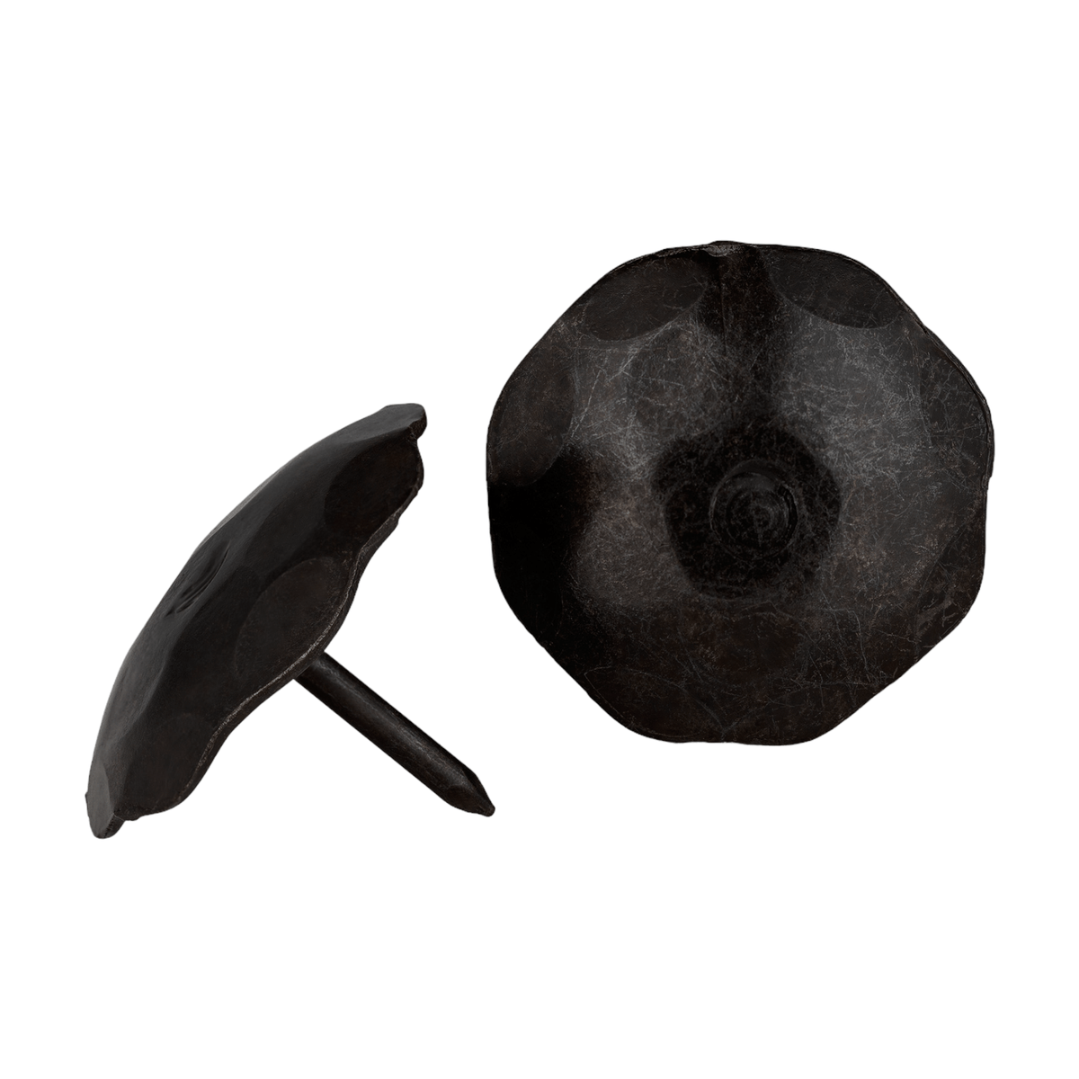 Borderland-rustic-hardware decorative-nails clavos iron forged-hardware decorative-hardware tacks large round sealed unfinished 1.5