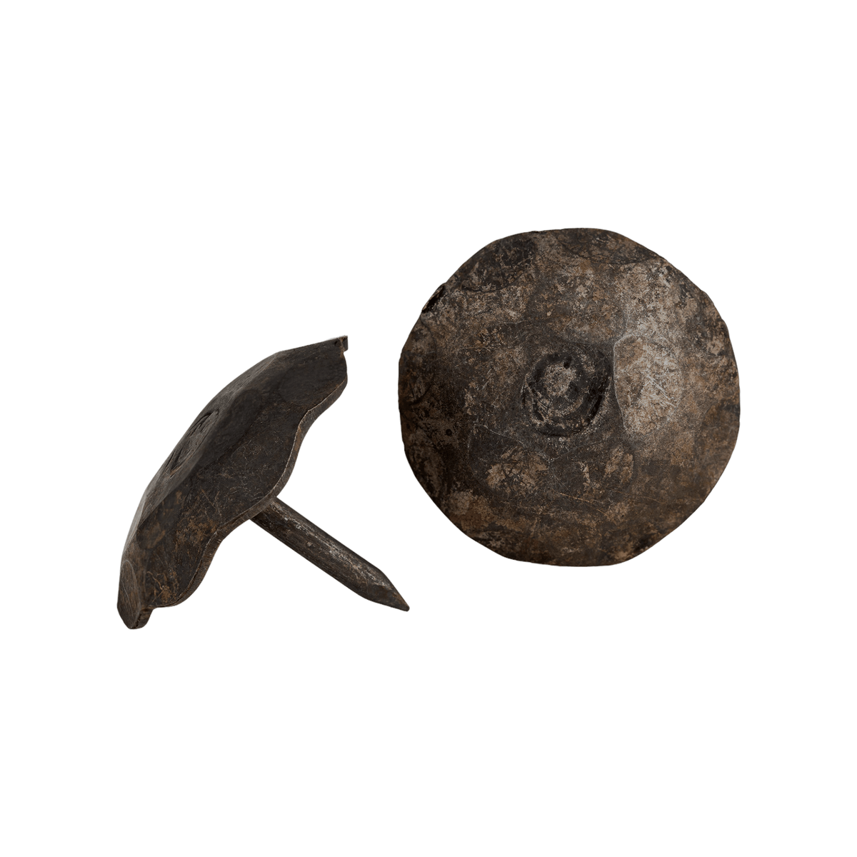 Borderland-rustic-hardware decorative-nails clavos iron forged-hardware decorative-hardware tacks small round unfinished 1.25