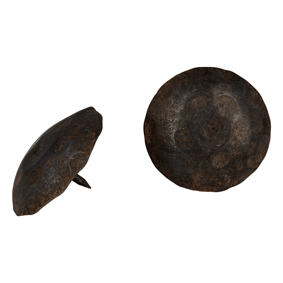 Borderland-rustic-hardware decorative-nails clavos iron forged-hardware decorative-hardware tacks large round unfinished 2