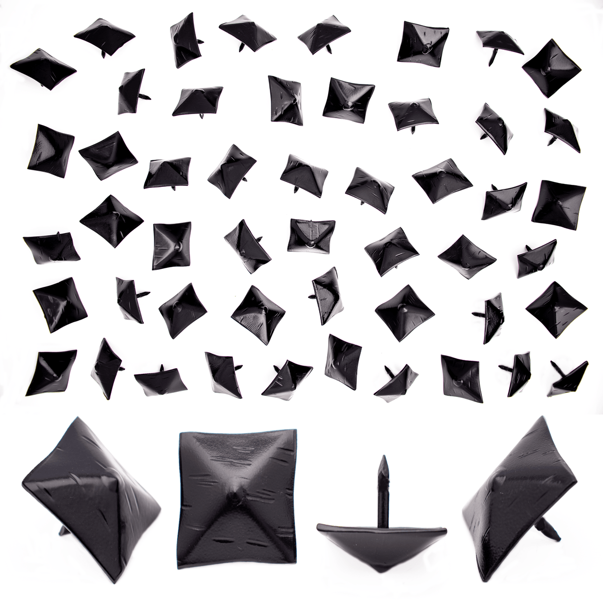 Barn Door Series | 1.25&quot; Square Pyramid Decorative Nails &amp; Clavos