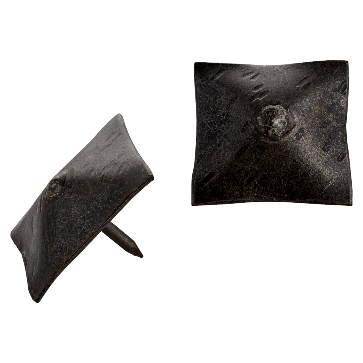 Borderland-rustic-hardware decorative-nails clavos iron forged-hardware decorative-hardware tacks large square seal-unfinished 1.5