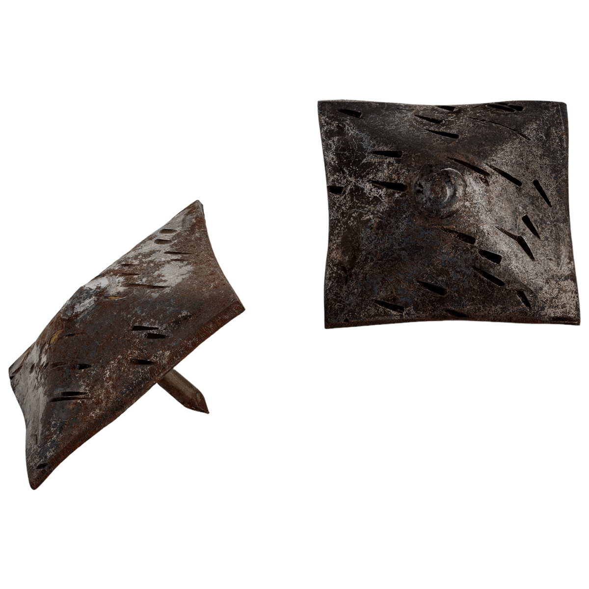 Borderland-rustic-hardware decorative-nails clavos iron forged-hardware decorative-hardware tacks large square unfinished 1.5